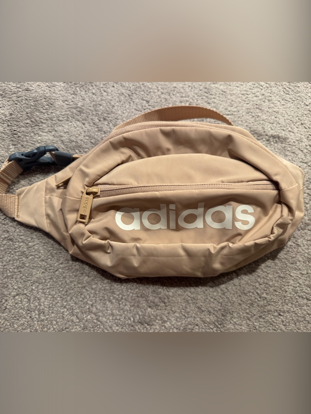 adidas Beige/Tan Sling Belt Bag with Logo
